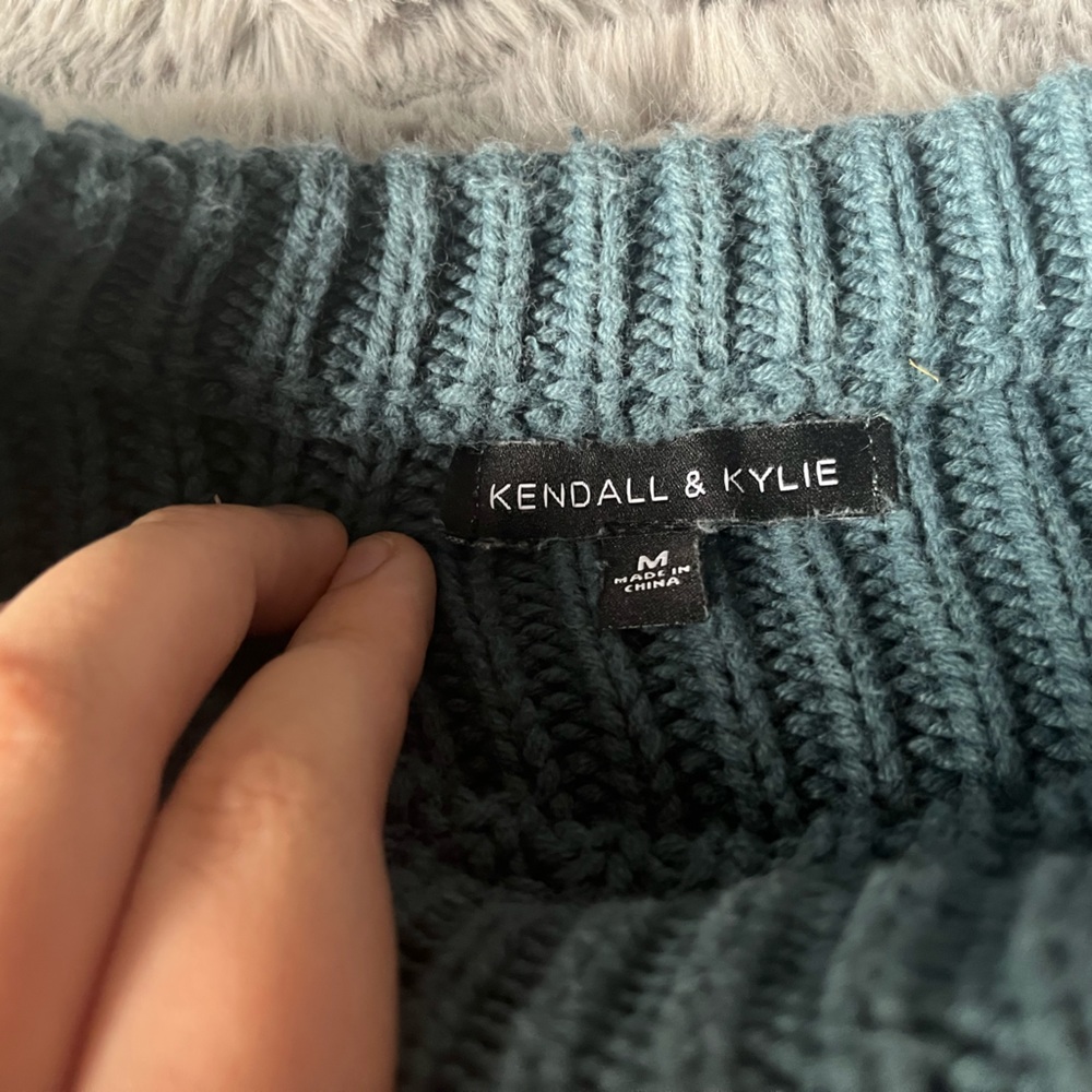 Pacsun Kendall and Kylie Jenner Blue cropped sweater